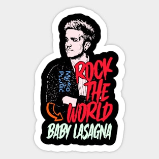 rock the world Baby Lasagna Sticker